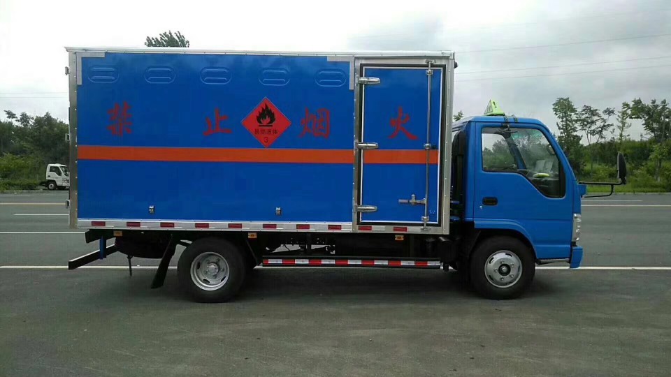 湖北程力2類五十鈴4米2易燃?xì)怏w廂式氣瓶運(yùn)輸車(chē) (3)